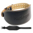 Harbinger 4" Padded Leather Belt, Black