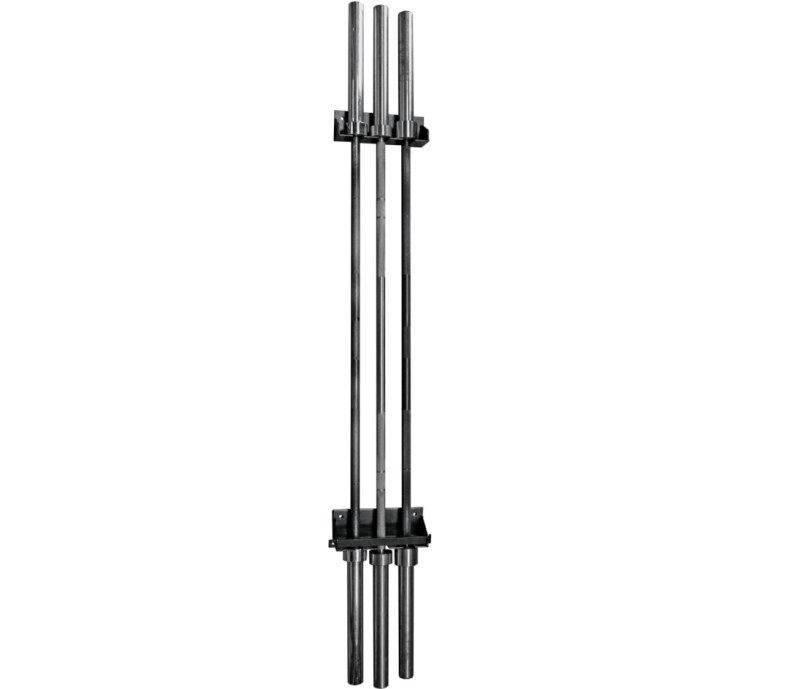 Vertical Gun Rack for 3 Bars, Lockable - Black