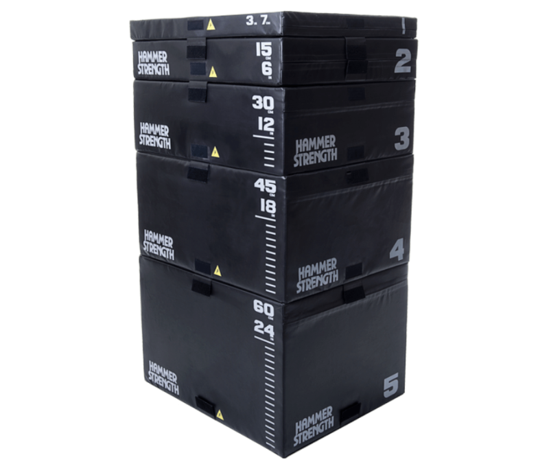 HAMMER PLYO BOXES STACKABLE, BLACK