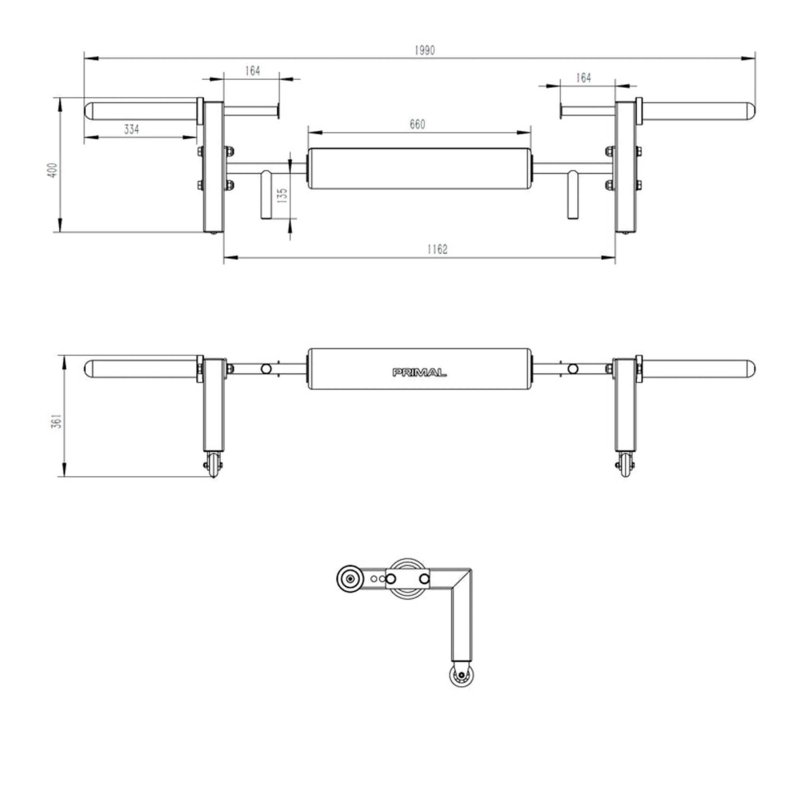 Primal Pro Series GLS Hip Thrust Bar