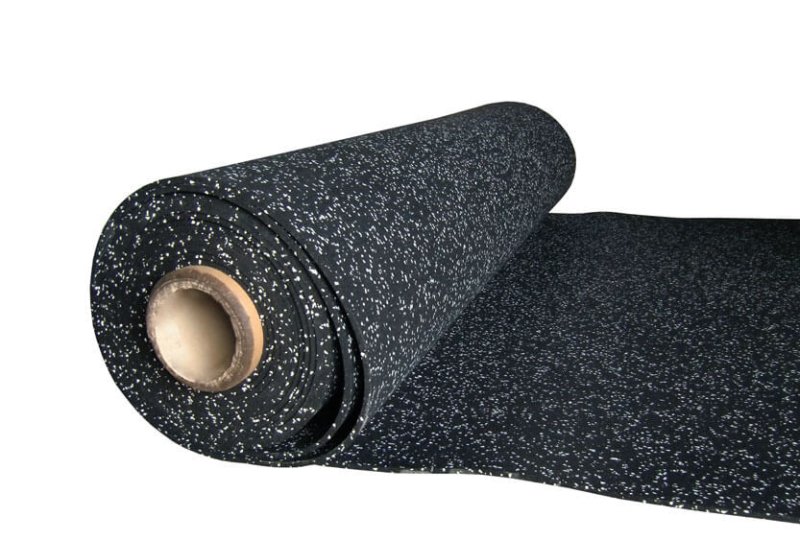 Rubber roll 6mm grey (1,25m wide) m2
