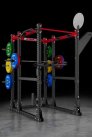 Power Rack with Storage, Includes: J-Cup Pair + Inside Safety Arm Pair, Charcoal