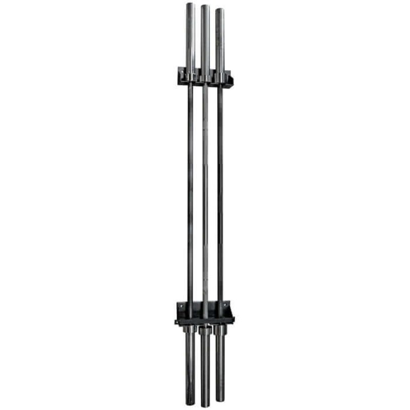 Vertical Gun Rack for 3 Bars, Unlockable - Black