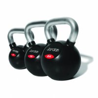 Jordan Black Rubber & Chrome Kettlebell Jordan Black Rubber & Chrome Kettlebell