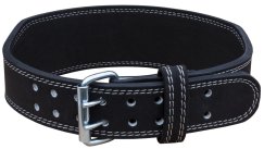Weightlifting Double Prong Buckle Tapered Belt, Black - 8MM