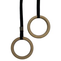 Gymnastic rings, wooden
